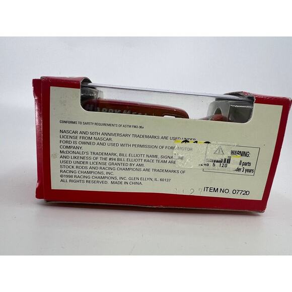 Racing Champions Nascar 50th Anniv. 94 Bill Elliott 1998 McDonalds Pick-Up Truck - Picture 4 of 4